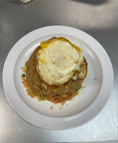Korean Kimchi Chicken Fried Rice