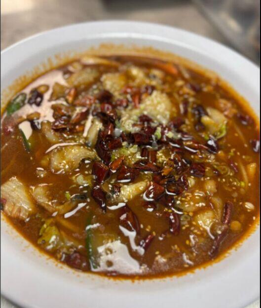 Boiled Sliced Fish In Hot Sauce