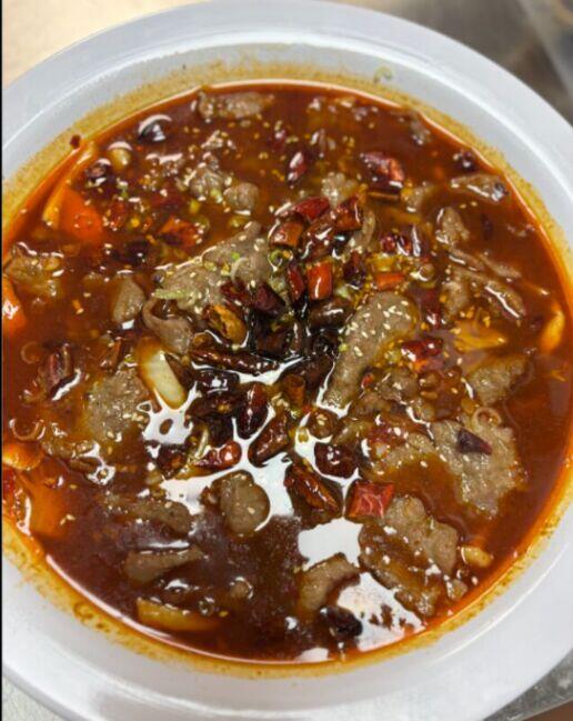Boiled Sliced Beef In Hot Sauce